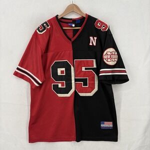 Vintage Legendary Classic New York 95 Jersey Shirt Mens Large Red Black 90s